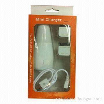 Four-in-one Charger for iPhone and iPad with Mini USB Power Adapter and Cable